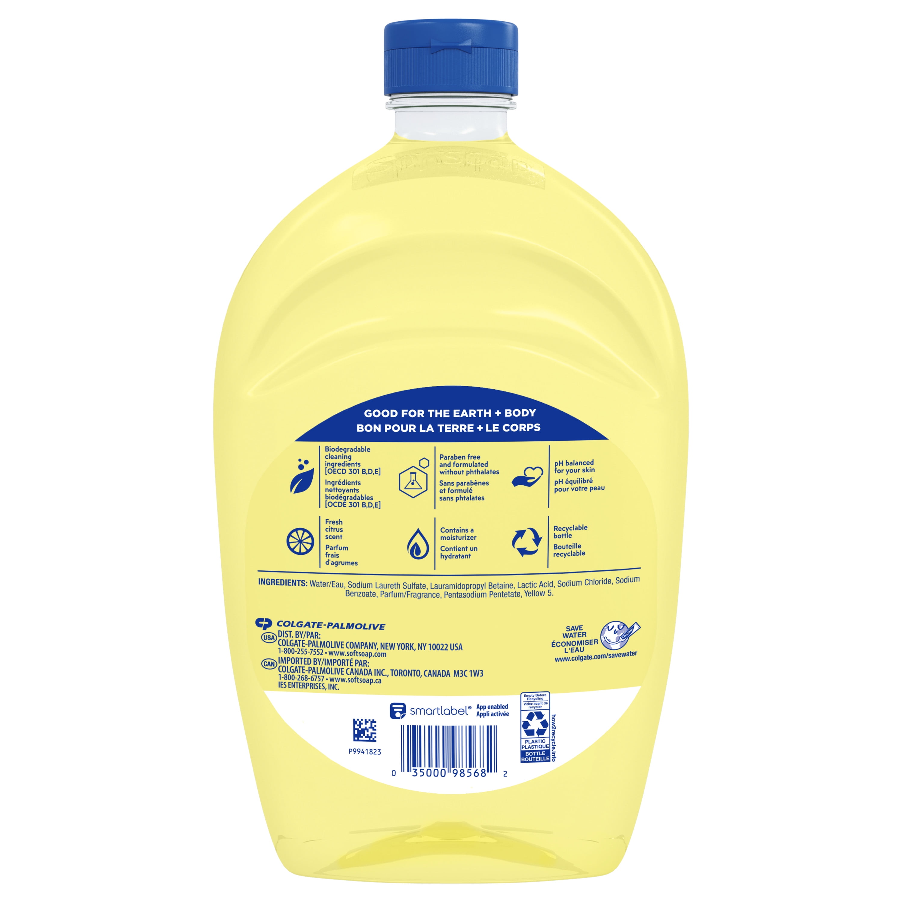 (4 pack) Softsoap Liquid Hand Soap Refill, Refreshing Citrus - 50 Fluid Ounce