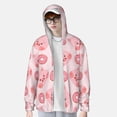 thumbnail image 3 of Picia Pigs Head And Donuts Women's Men's UPF 50+ Sun Protection Hoodie Shirt Long Sleeve SPF Fishing Outdoor UV Hiking Lightweight Shirts-3X-Large, 3 of 9