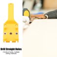 thumbnail image 1 of "Yellow ABS Plastic Handheld Drilling Guide - Adjustable 0-50mm Baffle for Precise 6/8/10mm Holes in Woodworking & DIY Projects", 1 of 6