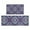 Blue Ethnic Paisley, variant on Blue Geometric and Striped Pattern Kitchen Rugs Sets Of 2,Anti Fatigue Kitchen Mat Rugs Non Slip Washable,Decorative Kitchen Floor Mats for Kitchen,Sink,Laundry,17"x30" 17"x47"