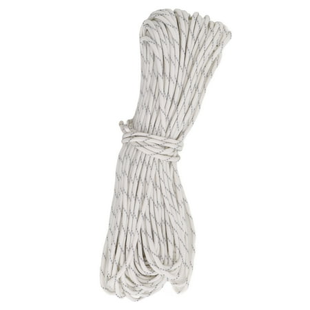 

Polyester Tent Fixed Rope Heat Cutting And Sealing Luminous Parachute Cord Eye Catching 9 Cores 31m 4mm For Hiking Lake Blue Fluorescent Green Creamy White