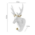 thumbnail image 3 of CSChome Animal Head Shape Wall Mounted Punch Free Non Slip Hook Multi Purpose Clothes Hat Towel and Key Hanger, 3 of 7