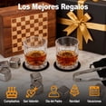 thumbnail image 3 of FURRIFIC Juego de Vasos para Whisky (Juego de Ajedrez) 2 en 1, El Juego Incluye un Juego de Ajedrez Completo, 8 Piedras de Hielo, 2 Copas de Vino, 2 Posavaso setc. Regalos para Hombre, 3 of 8