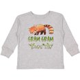 thumbnail image 3 of Inktastic Gram Gram Loves Me Cute Red Panda Boys or Girls Long Sleeve Toddler T-Shirt, 3 of 5