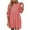Pink, variant on Blmnix Ladies Dresses Petite Summer Dresses Beach Short Dress Fit & Flare Dresses Black 3/4 Sleeve Mini Crew Neck Adaptable Women Dresses Summer S