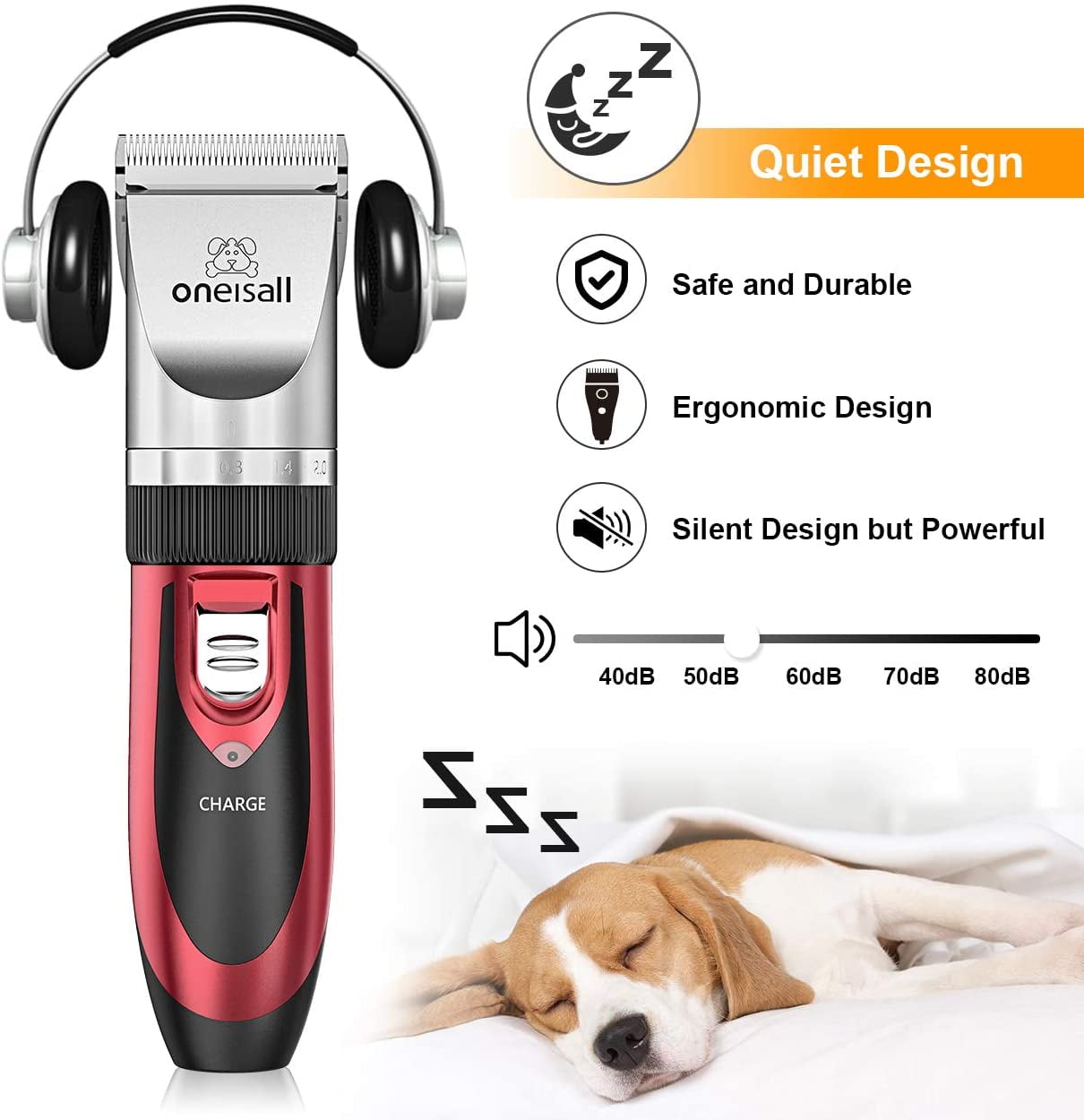 oneisall professional heavy duty dog clippers