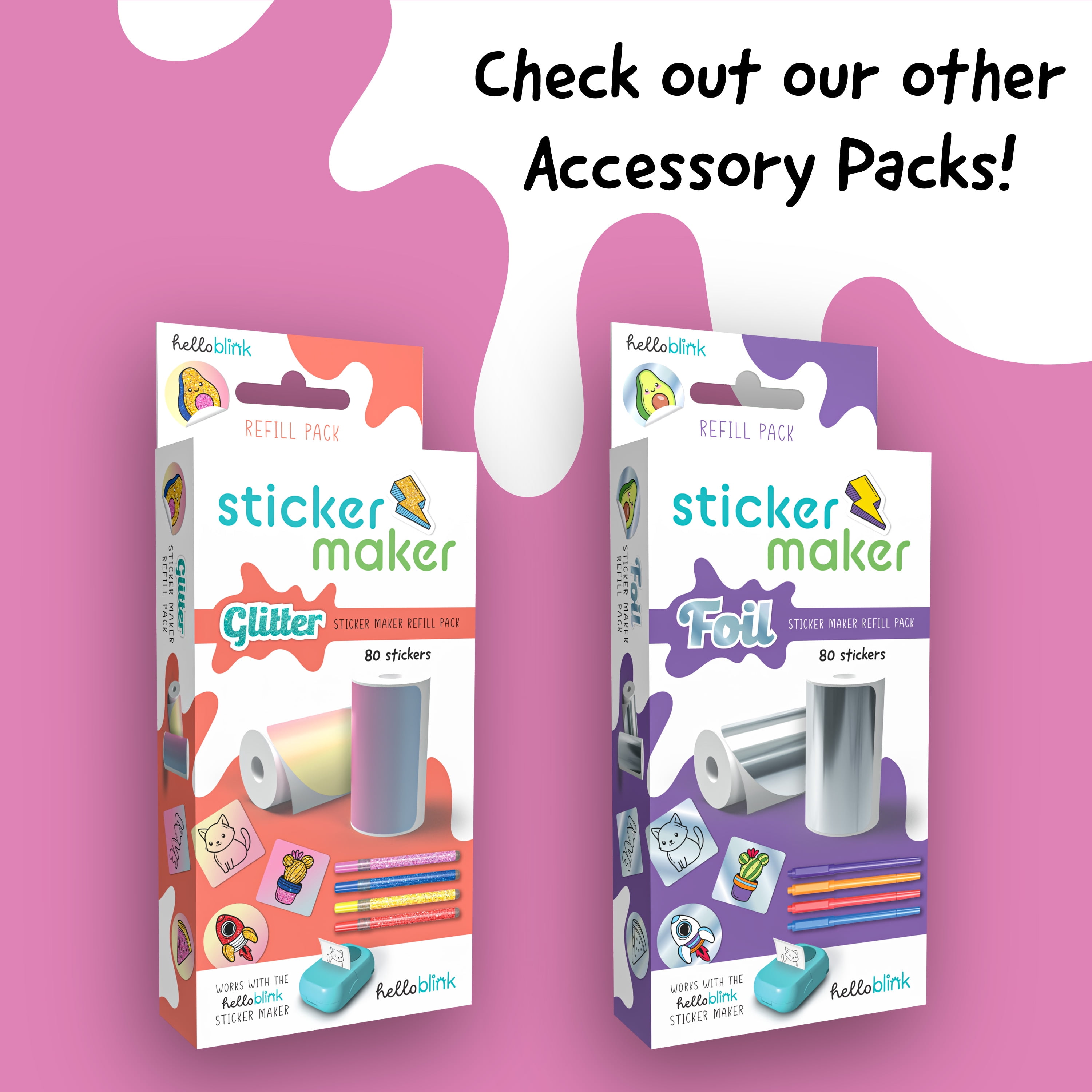 Hello Blink Sticker Maker Gem Refill Pack for Children Ages 8+