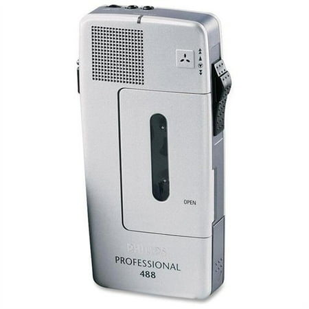 Philips Pocket Memo 488 Slide Switch Minicassette Portable Voice Recorder (LFH048800B)