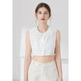 thumbnail image 4 of Womens Detachable Dickey Collar Half Shirt Blouse Collar Fake False Collar Dickies, 4 of 9