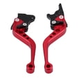 thumbnail image 1 of Manetas Moto,Par de manijas de freno y clutch de tambor, aluminio de control decimal numérico, 22 mm, 7/8", universal, para motocicleta, Rojo, 1 Ecomeon no, 1 of 5