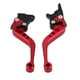 thumbnail image 1 of Manetas Moto,Par de manijas de freno y clutch de tambor, aluminio de control decimal numérico, 22 mm, 7/8", universal, para motocicleta, Rojo, 1 Ecomeon no, 1 of 5