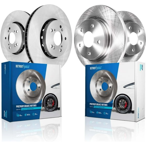Detroit Axle - 4pc Brake Rotors for Acura 2013-2018 RDX, Disc Brake Rotors 2014 2015 2016 2017 RDX Replacement: 11.10" inch Front and 12.00" inch Rear Rotors