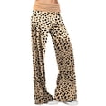 thumbnail image 4 of Lovzfmll Women's Wide Leg Pants, Printed Elastic Waist, Active Casual Full Length Pants Brown, S, 4 of 9