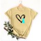 thumbnail image 5 of Mujeres Manga Corta de Verano Tops Pascua Impresa Cuello Redondo, Blusa de Moda Casual para la Primavera, 5 of 5