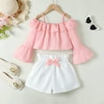 thumbnail image 2 of 11Y Big Girls Clothes Big Girls Outfits 12 Years Big Girls Half-Sleeve Solid Color Suspender Top Shorts 2PCS Girls Summer Clothing Set Pink, 2 of 8