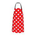 thumbnail image 7 of Red White Polka Dot Apron for Women with Pockets Adjustable Cooking Aprons for Baking Household Cleaning, 7 of 7