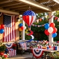 thumbnail image 6 of JHyouerji Patriotic Hot Air Balloon Garden Hanging Wind Ornament Flag for Independence Day 4th of July Yard Lawn Outdoor Decorations, 6 of 6