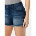 thumbnail image 5 of Sofia Jeans Women's Lila Mid Rise Distressed High Low Hem Shorts, 5 of 6