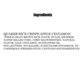 thumbnail image 6 of 12 Pack Quaker Rice Crisps with Apple Cinnamon Flavour, Gluten Free Snacks, 0.91 Oz Per Pack, 6 of 6