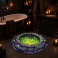 thumbnail image 6 of Halloween Theme 3D Visual Optical Floor Mat,Green Poison Swamp&Well Hole Design Non- Washable Illusion Round Rugs,for Home,Party,Trick or Treat Entry Decor, 6 of 6