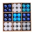 thumbnail image 2 of Decoración navideña, adornos navideños, regalos navideños, juego de 72 colgantes de árbol de Navidad galvanizados, caja de papel kraft, decoración navideña., 2 of 5