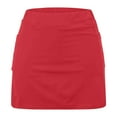 thumbnail image 5 of Lcziwo Skirts for Women Athletic Yoga Workout Tennis Skorts Lightweight Solid Color Comfy Skirts with Liner Casual Summer 2025 Skirts Red,XXXXXL, 5 of 5