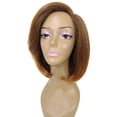 thumbnail image 2 of LUXLUXE Kennedy Straight Layer 12 in Long Full Wig Full Cap Wig, Heat Resistant Fibers, Brown to Copper Highlights, 2 of 8