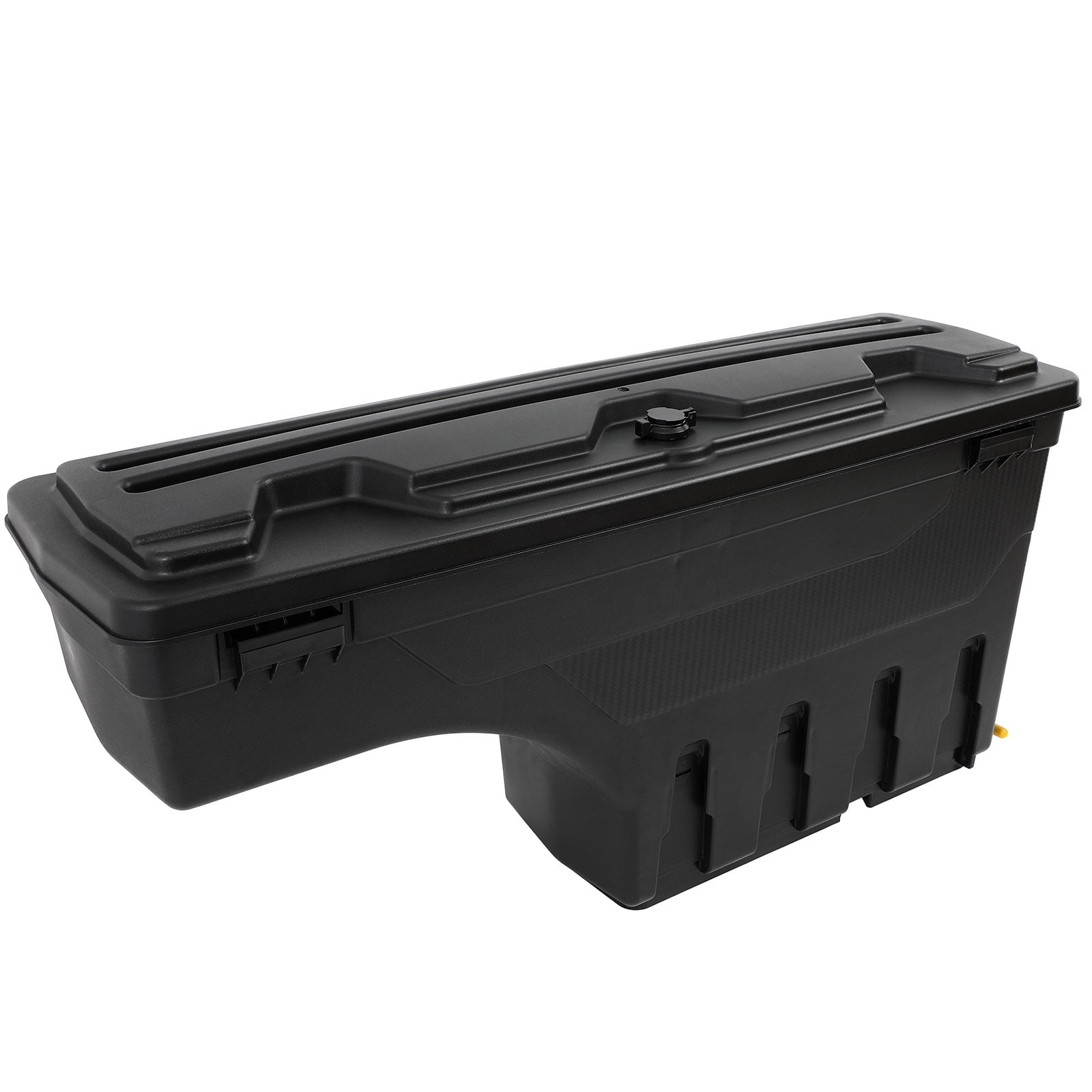 CCIYU Lockable Truck Bed Storage Tool Box Compatible for Ford F-250 F-350 F450 1999-2016 Black Toolbox, Rear Wheel Well Toolbox Passenger Side