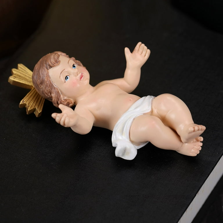 立体・オブジェ Nativity Baby Jesus VTG MCM Christmas Nativity Scene Baby Jesus, 12 pc Set, Moss