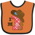 thumbnail image 3 of Inktastic Cowboy 1st Birthday Western Boys Baby Bib, 3 of 4