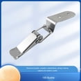 thumbnail image 3 of Eigraketly 4 Pieces Stainless Steel Lever Closure Door Anti-corrosive Drawer Lock Pre-drilled Electroplate Wardrobe Glossy Stylish Type2, 3 of 6