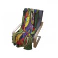 thumbnail image 3 of Butterflies Soft Flannel Fleece Throw Blanket, Butterfly Wings Consisting of Twisted Lines Modern Abstract Design, Cozy Plush for Indoor and Outdoor Use, 50" x 70", Multicolor, by Ambesonne, 3 of 5