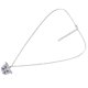 thumbnail image 4 of Collar de cristal Rhinestone Butterfly Charm Jewelry Simple Choker Cuello Colgante, 4 of 6