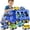 Blue, variant on NICKSUN Fire Truck Carrier Transport Trucks 5-in-1 Friction Power Play Vehicle, 1-6 Yrs, ABS Red, 5 Count