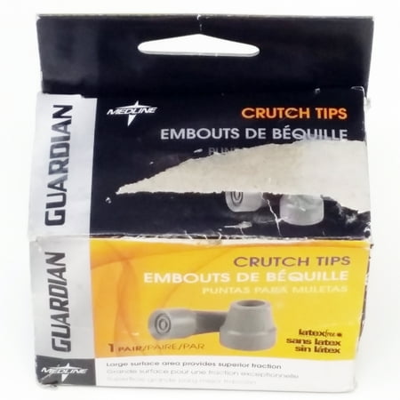 - Guardian Crutch Tips 7/8IN, LG, GRAY - 1 Pair