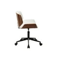 thumbnail image 2 of Porthos Home Niam Armless Swivel Office Chair, PU Leather Upholstery, 2 of 5
