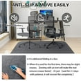 thumbnail image 3 of Office Chair Mat for Hardwood Floor & Tile Floor, 48" × 35" Computer Desk Chair Mat for Gaming, Low-Pile Desk Rug, Large Anti-Slip Floor Protector Mat for Rolling Chair, Washable Reusable, 3 of 5