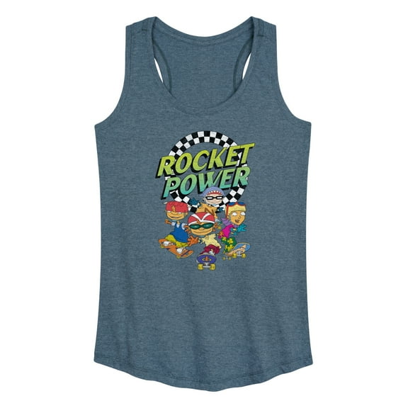 Rocket Power - Finish Line - Women's Racerback Tank Top