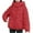 Red, variant on XFLWAM Women's Winter Puffer Jacket Long Sleeve Full Zipper Coats Stand Collar Baggy Short Down Jacket with Pockets L