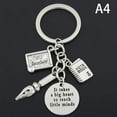thumbnail image 4 of Teacher Keychains Ruler  Keyring Key Ring Jewelry for Teachers Day Gift, 4 of 5