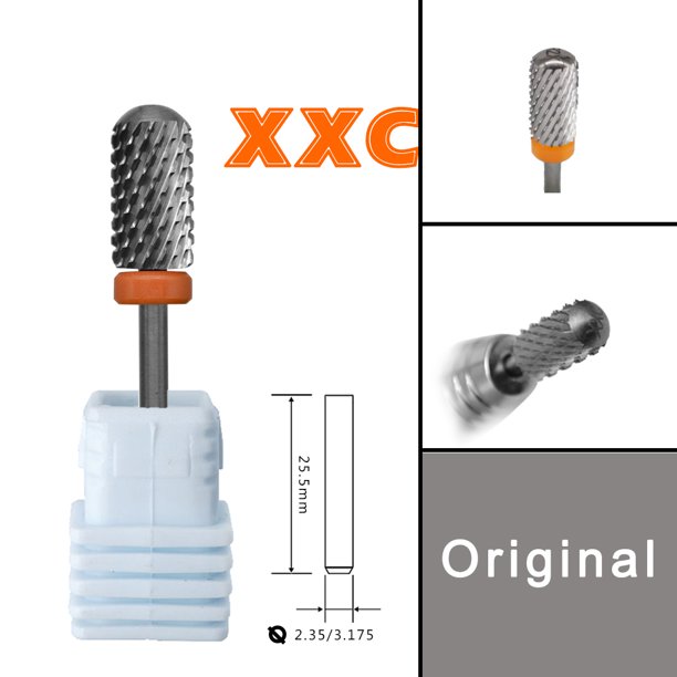 Brocas para uñas de carburo de acero de tungsteno, tapa redonda y lisa, barril grande Original, 6,6, Efrat Urieli linux, embalaje personalizado OEM