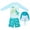 Light Blue, variant on Zanarzt Baby Girl 2 Piece Swimsuit Girls Boys Long Sleeve Bathing Suit Rash Guard with Hat Swimwear 3 Piece Light Blue,3-4 Years
