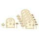 thumbnail image 2 of Puerta en miniatura de gnomo de hadas con placa para decoración de árboles, puerta de casa de hadas, Estilo 2 kusrkot puerta de hadas en miniatura, 2 of 8