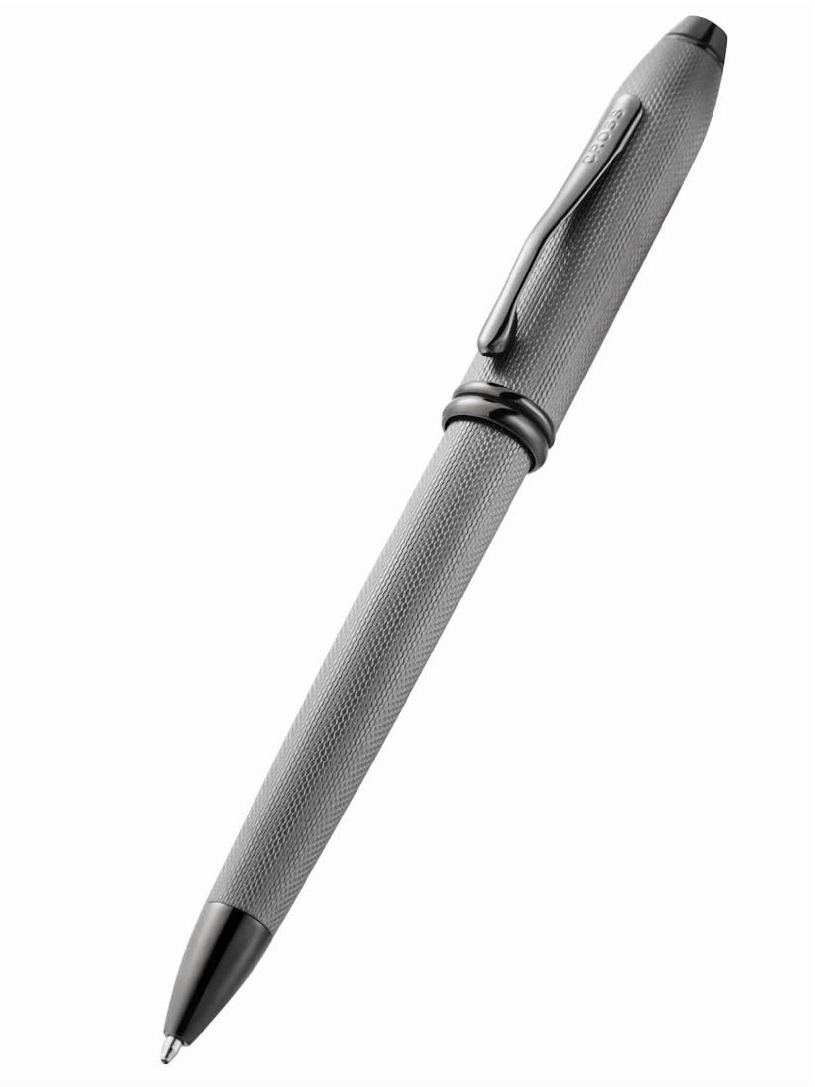 Cross Townsend® Polished Slate Gray Engraved Diamond Pattern with Slate Gray PVD Appointments Ballpoint Pen