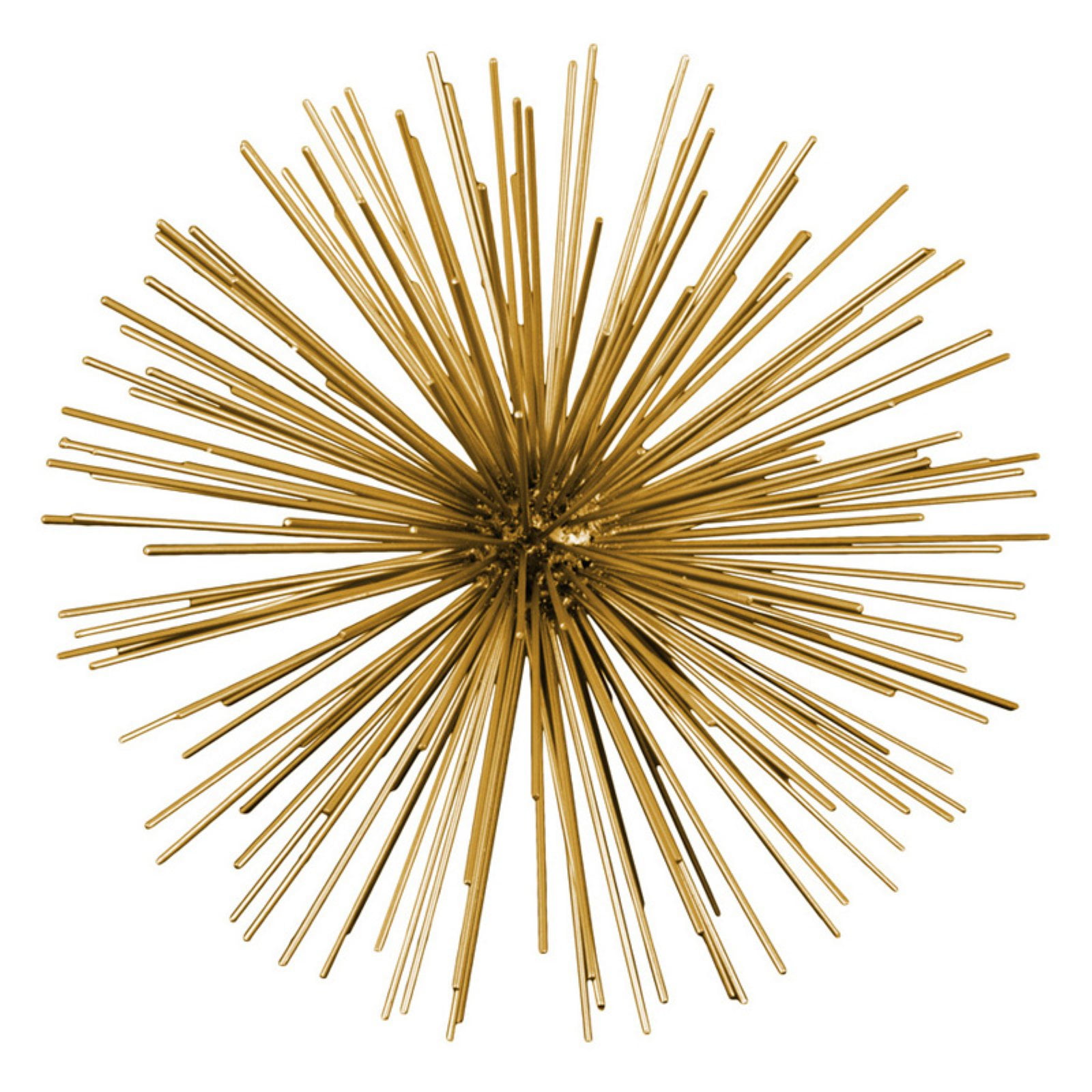 Urban Trends Collection: Metal Sculpture, Coated Finish, Champagne by Urban Trends Collection