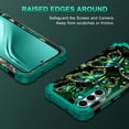 thumbnail image 5 of Avocase For Samsung Galaxy S25 FE Case,Glow in the dark Heavy Duty Shockproof Hard PC+Soft Silicone Drop Protective Women Girls Case for Galaxy S25 FE (2025),Green Butterfly, 5 of 7