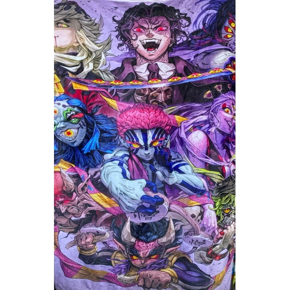 Exclusiva! Cobija Frazada Ultra Suave Lunas Demoniacas Collage