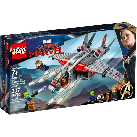 Pre-Owned Captain Marvel & The Skrull Attack Set LEGO 76127 [Damaged Package]