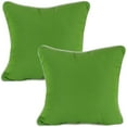 thumbnail image 5 of College 16"x16" Covers Celery Green Canvas Decorative Pillow, Piping Trim, 5 of 5