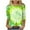 A-Mint Green Blouses for Women, variant on 3/4 Sleeve Tops for Women Summer Tie Dye Graphic Tops Lightweight Fashion Tunic Blouses Green XL